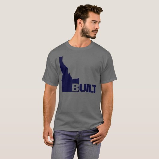 Idaho Built Classic (Dunkelblau) T-Shirt (Vorne ganz)