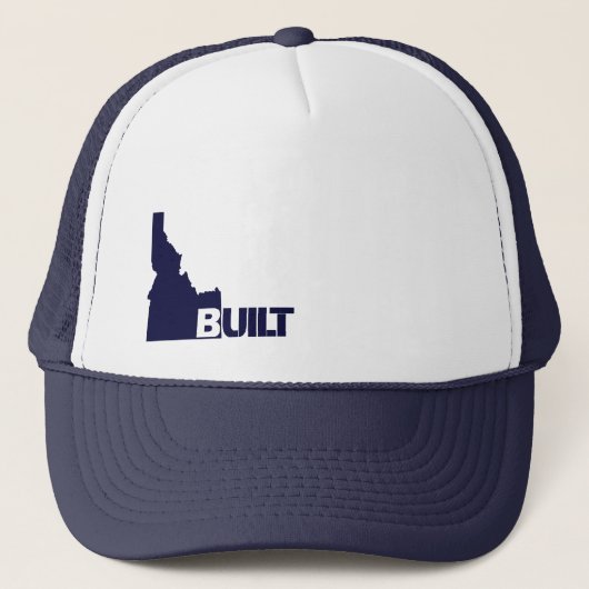 Idaho Built (Dark Blue) Trucker Hat Truckerkappe (Vorderseite)