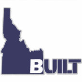 Idaho Built Vinyl Decal Dark Blue Aufkleber (Vorderseite)