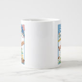 Idaho Cartoon Karte Jumbo-Tasse (Vorderseite)