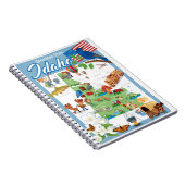 Idaho-Cartoon-Karte Notizblock (Rechte Seite)