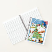 Idaho Cartoon Map Notizblock (Innenseite)