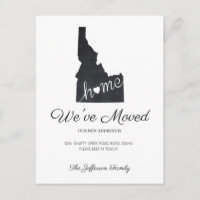 Idaho Chalkboard Staat Karte Modern Postkarte