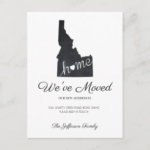 Idaho Chalkboard Staat Karte Modern Postkarte