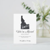 Idaho Chalkboard Staat Karte Modern Postkarte (Stehend Vorderseite)