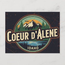 Idaho Coeur d'Alene Grunge erschüttert Postkarte
