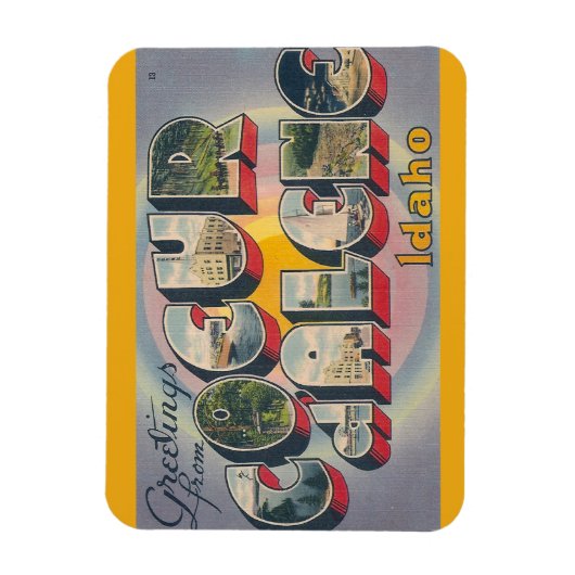 Idaho, Coeur dalene Magnet (Vertikal)