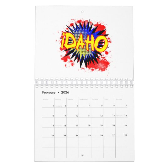 Idaho Comic - Erklärung Kalender (Feb 2026)