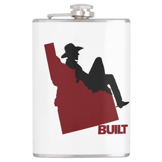 Idaho Cowboy Flachmann (Vorderseite)