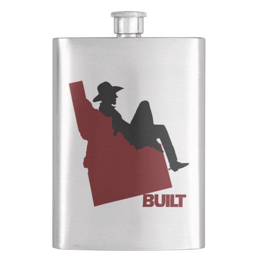 Idaho Cowboy Flask Flachmann (Vorderseite)