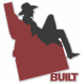 Idaho Cowboy Vinyl Decal Aufkleber (Vorderseite)