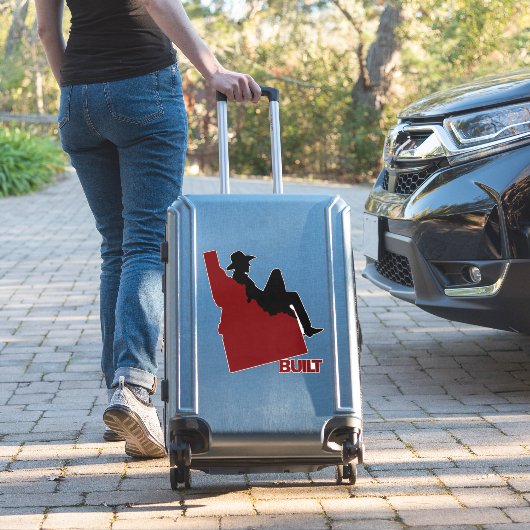 Idaho Cowboy Vinyl Decal Aufkleber (Koffer Insitu)