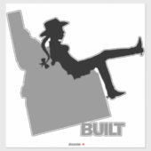 Idaho Cowgirl Aufkleber (Blatt)