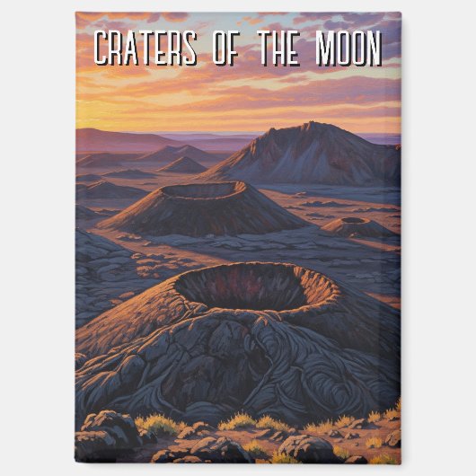 Idaho Craters of the Moon National Monument Magnet (Vorderseite)