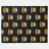 IDAHO CROSSROADS STAAT FLAG FLEECEDECKE (Vorderseite (Horizontal))