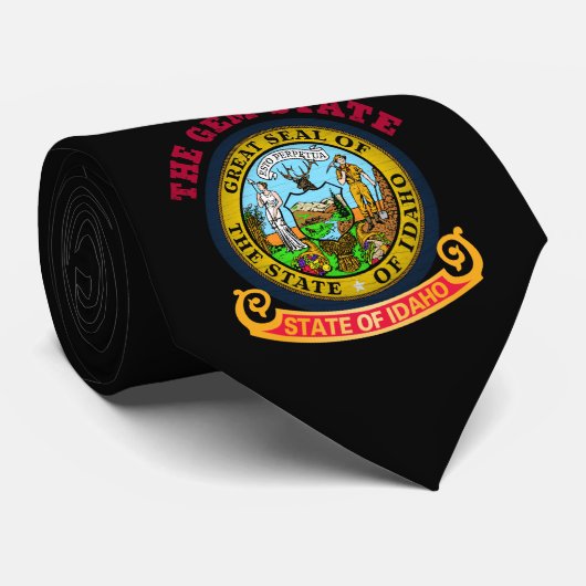 IDAHO CROSSROADS STAAT FLAG KRAWATTE (Gerollt)