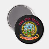 IDAHO CROSSROADS STAAT FLAG MAGNET (Vorderseite/Rückseite)