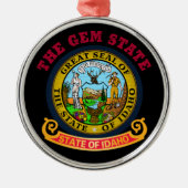 IDAHO CROSSROADS STAAT FLAG ORNAMENT AUS METALL (Vorne)