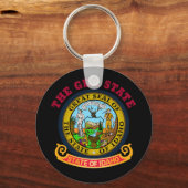 IDAHO CROSSROADS STAAT FLAG SCHLÜSSELANHÄNGER (Vorderseite)