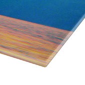 Idaho - Cyan und Lachs Sunset Schneidebrett (Ecke)