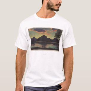 Idaho - Dämmerungs-Ansicht von Mt. Moran u. T-Shirt