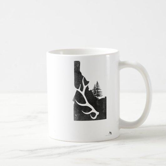 Idaho-Elchjäger mit abgefallenem Geweih Kaffeetasse (Rechts)
