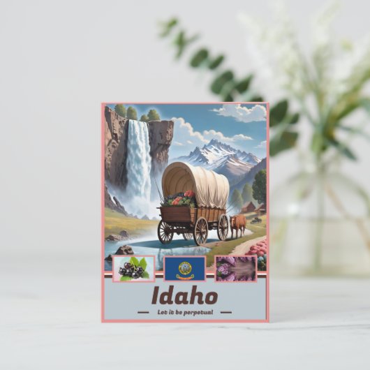 Idaho Elegance: Surreal Showcase Postkarte (Stehend Vorderseite)