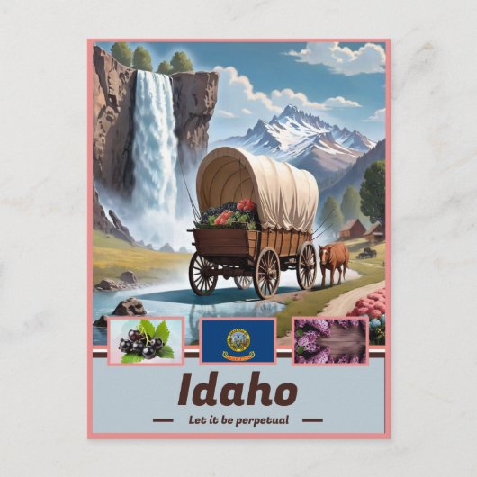 Idaho Elegance: Surreal Showcase Postkarte (Vorderseite)