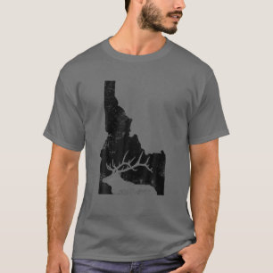 Idaho Elk Jagd Funny USA Staat ID Hunter Gift T-Shirt
