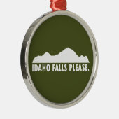 Idaho Falls Bitte Ornament Aus Metall (Rechts)