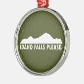 Idaho Falls Bitte Ornament Aus Metall (Links)