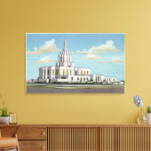 Idaho Falls, ID - Mormon Temple View Leinwanddruck (Insitu (Wohnzimmer))