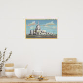 Idaho Falls, ID - Mormon Temple View Poster (Küche)