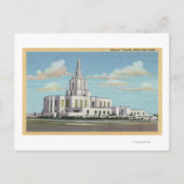 Idaho Falls, ID - Mormon Temple View Postkarte (Vorderseite)