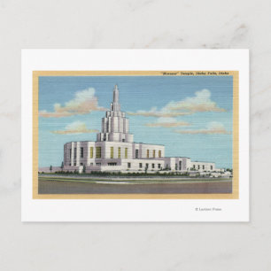 Idaho Falls, ID - Mormon Temple View Postkarte