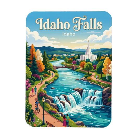 Idaho Falls Idaho Magnet (Vertikal)