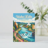 Idaho Falls Idaho Postkarte (Stehend Vorderseite)