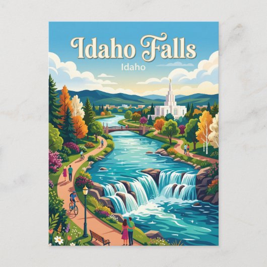 Idaho Falls Idaho Postkarte (Vorderseite)