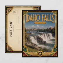 Idaho Falls Idaho Vintage Art Deco Golden Age