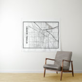 Idaho Falls Map Wandteppich (Beispiel (Horizontal))