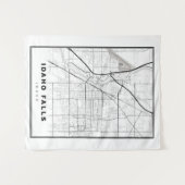 Idaho Falls Map Wandteppich (Vorderseite (Horizontal))