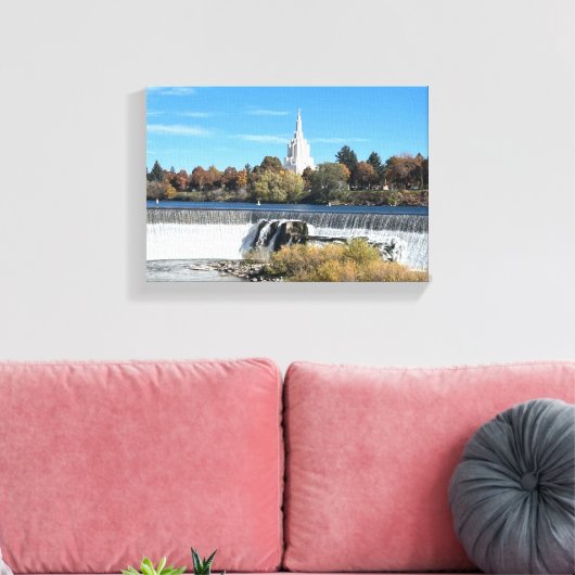 Idaho Falls Temple Leinwanddruck (Insitu (Wohnzimmer))