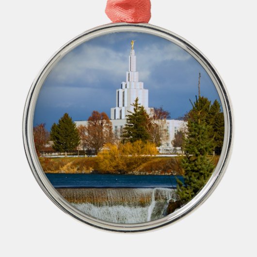 Idaho fällt Tempel Ornament Aus Metall (Vorne)