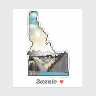 Idaho farbenfroh aufkleber