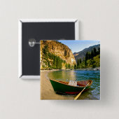 IDAHO, Fischerboot auf einem sandigen Strand in Button (Vorne & Hinten)