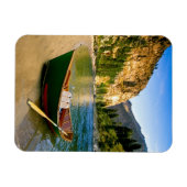 IDAHO, Fischerboot auf einem Sandstrand Magnet (Horizontal)