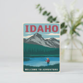 Idaho Fishing Adventure Postkarte (Stehend Vorderseite)