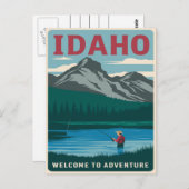 Idaho Fishing Adventure Postkarte (Vorne/Hinten)