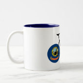 Idaho Flag Cycling Zweifarbige Tasse (Links)