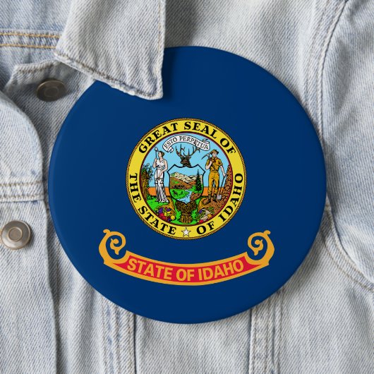 Idaho Flag, der Gem Staat, amerikanische Staaten Button (Beispiel)